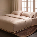 Σετ Παπλωματοθήκη 3τμχ Hauz Vegan Silk 260X250 Dusty Pink